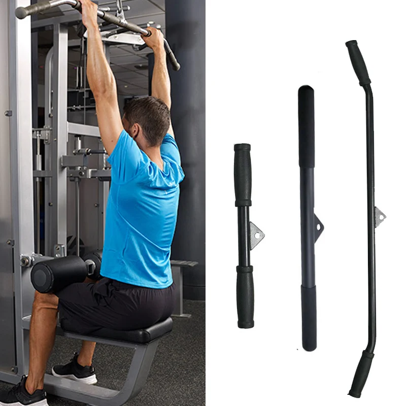 Steel Lat Pulldown Bar Attachment for Home Fitness, Biceps, Triceps Training Bar, Gym Equipment Accessories, 100 cm, 50 cm, 38cm