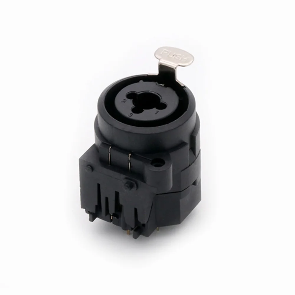 Imagem -04 - Xlr Pinos Conector de Dupla Finalidade Macho Tomada Fêmea Jack Adaptador Botão Plug Microfone Fase Conector Universal 100 Peças