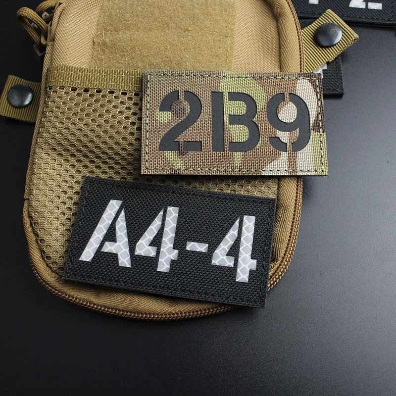 Pieczęć Callsign numer A41-1 IR odblaskowe plastry rozdział naklejka 1B2 2B 9 entuzjasta militariów kask nylonowa opaska na ubrania torba-kamizelka