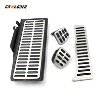 4Pcs/Set MT Foot Rest Fuel Brake Clutch Car Auto Pedals Pads for Volkswagen vw Passat B6 B7 cc for Skoda Superb Footrest Gas Pad