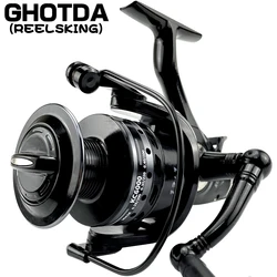 Fishing Reels Double Brake System Super Strong Fishing Feeder Spinning Reel carretilha de pesca