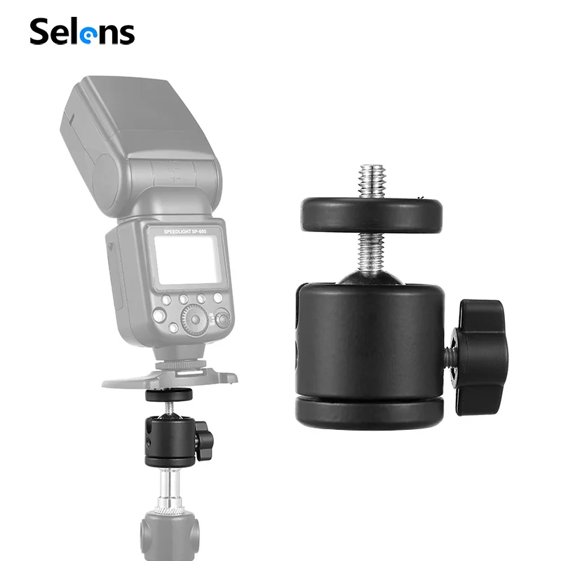 Selens mini bola cabeça 1/4 "montagem para câmera tripé ballhead para nikon canon dslr câmera dsr suporte de montagem para câmera tripé