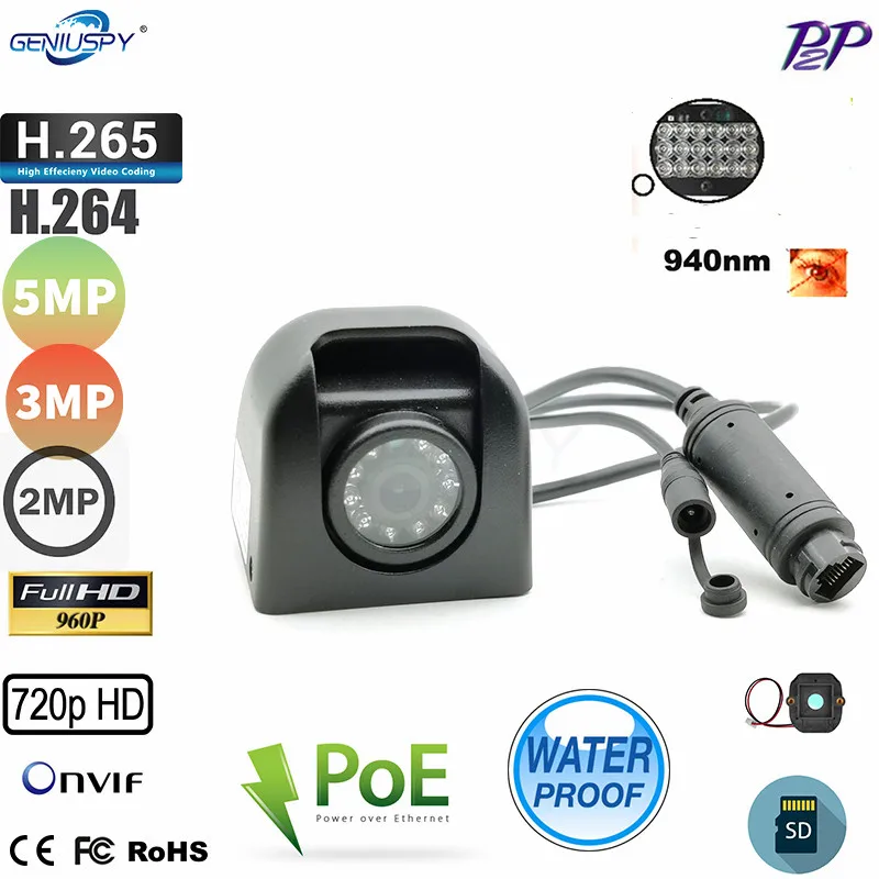 

5MP IMX335 3MP 2MP 1.3MP 1MP Security CCTV Waterproof 940NM IR Mini POE IP Camera P2P On vif Surveillance Camera SD Card Slot