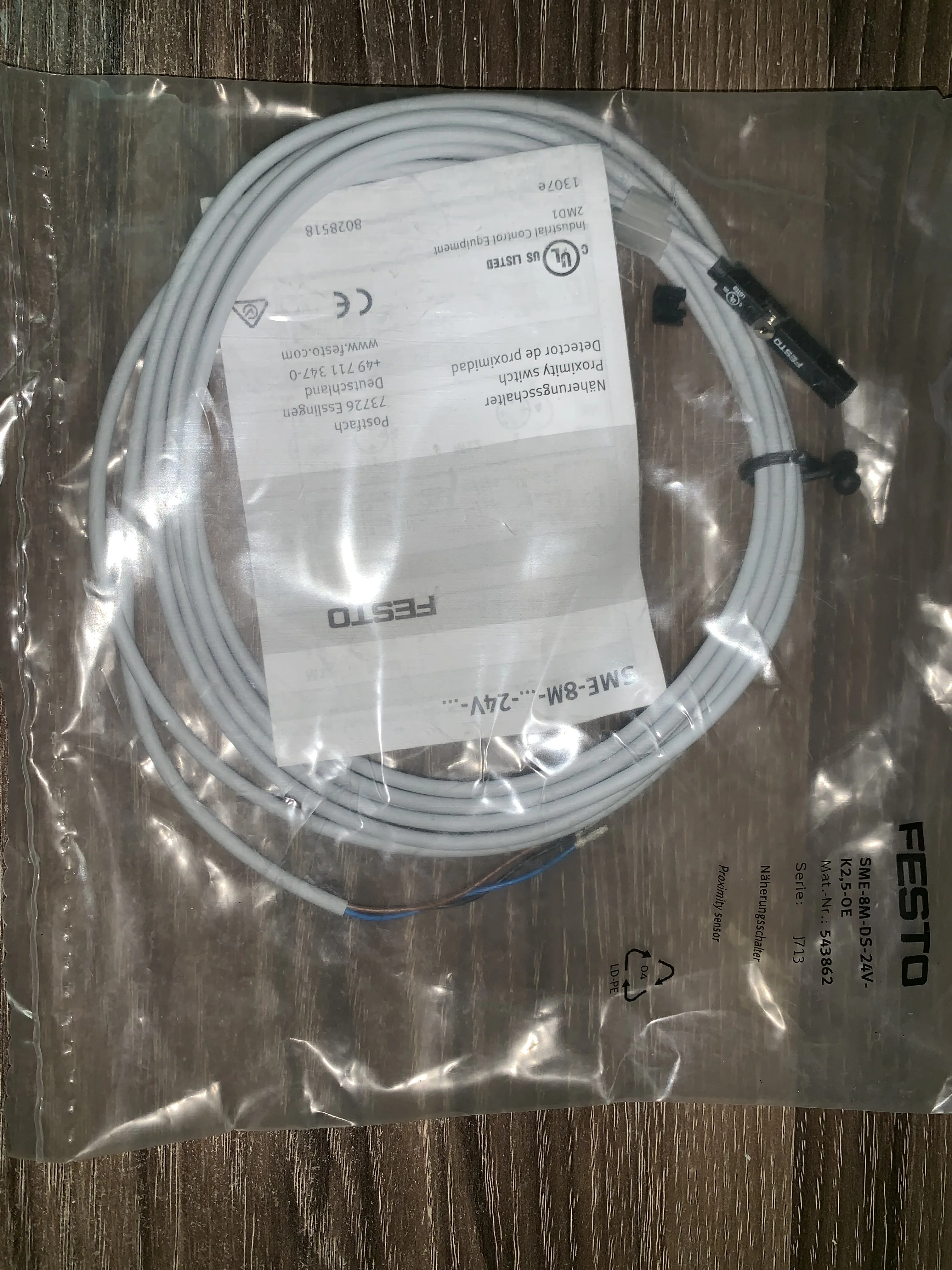 العلامة التجارية الجديدة الأصلية SME-8M-DS-24V-K-2,5-OE 543862 أصيلة #3