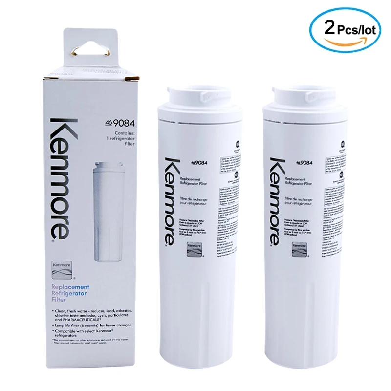 Replace Kenmore 46-9084 refrigerator water filter, compatible with Maytag UKF8001, UKF8001AXX, UKF8001P, EDR4RXD1 2 packs