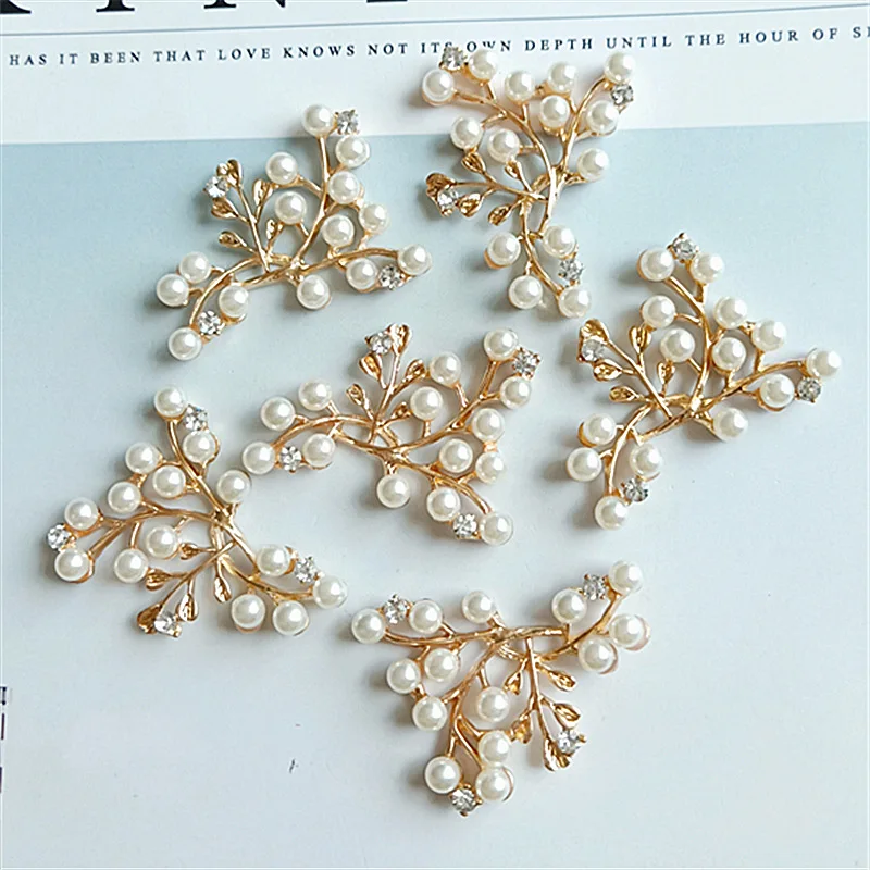 Free Shipping 20pcs/lot Flat Back Rhinestone Button For Hair Flower Wedding Invitation DIY Flower Centerpiece LSHZ015