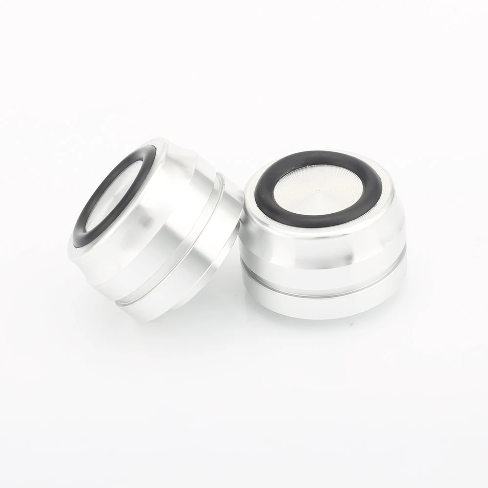 4 pés do chassi do suporte do orador da liga de alumínio dos pces 33*22mm com pés da base da máquina do leitor de cd dac dos picos da esteira do não-deslizamento