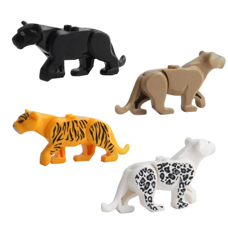 Kinderen Educatief Speelgoed Dier Serie Model Bouwstenen Krokodil/Tiger/Shark Model Speelgoed Xmas Cadeaus Voor Kinderen