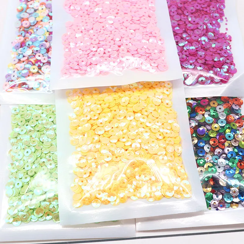 10g Curved Colorful Loose Hand-sewn Sequins for Sewing Wedding Crafts and Women\'s Clothing Accessories Support Wholesale 4mm5mm