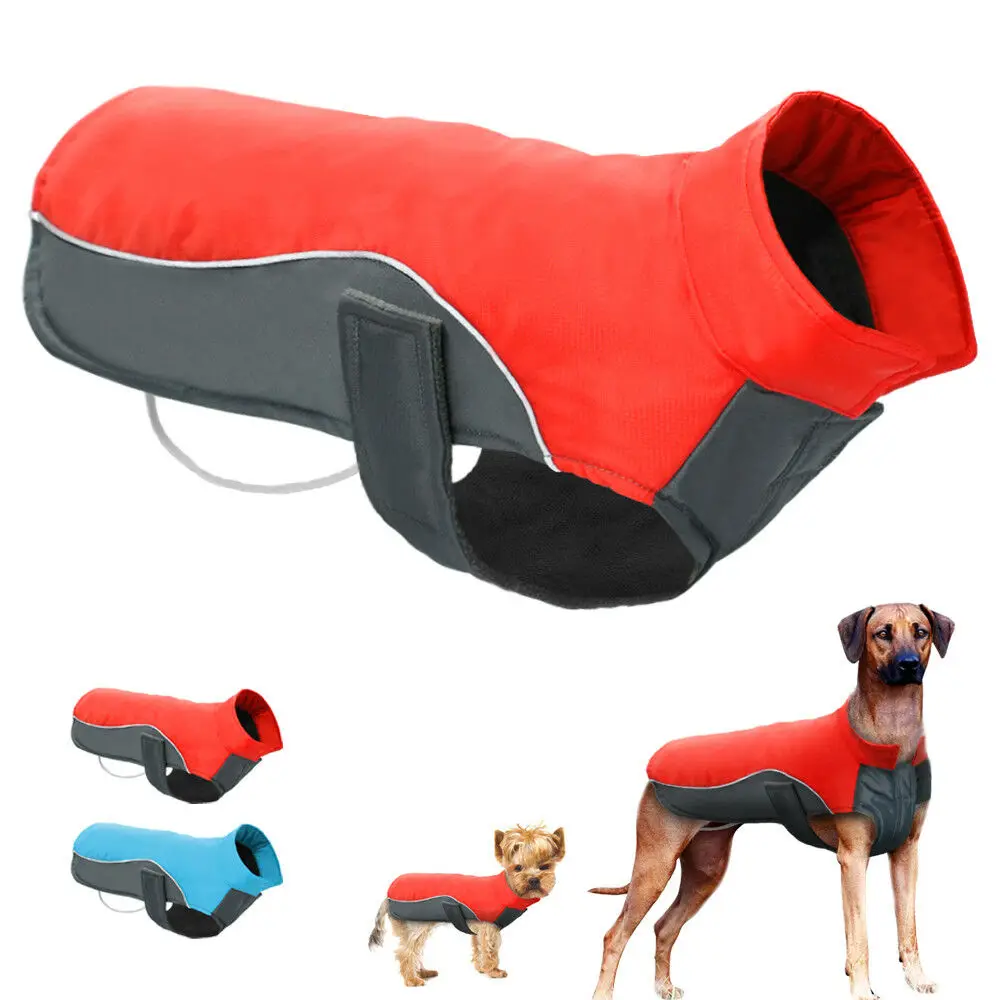 

Small Large Dog Winter Coat Waterproof Pet Clothes Apparel Warm Padded Jacket Rottweiler For Small Medium Large Dogs Clothing