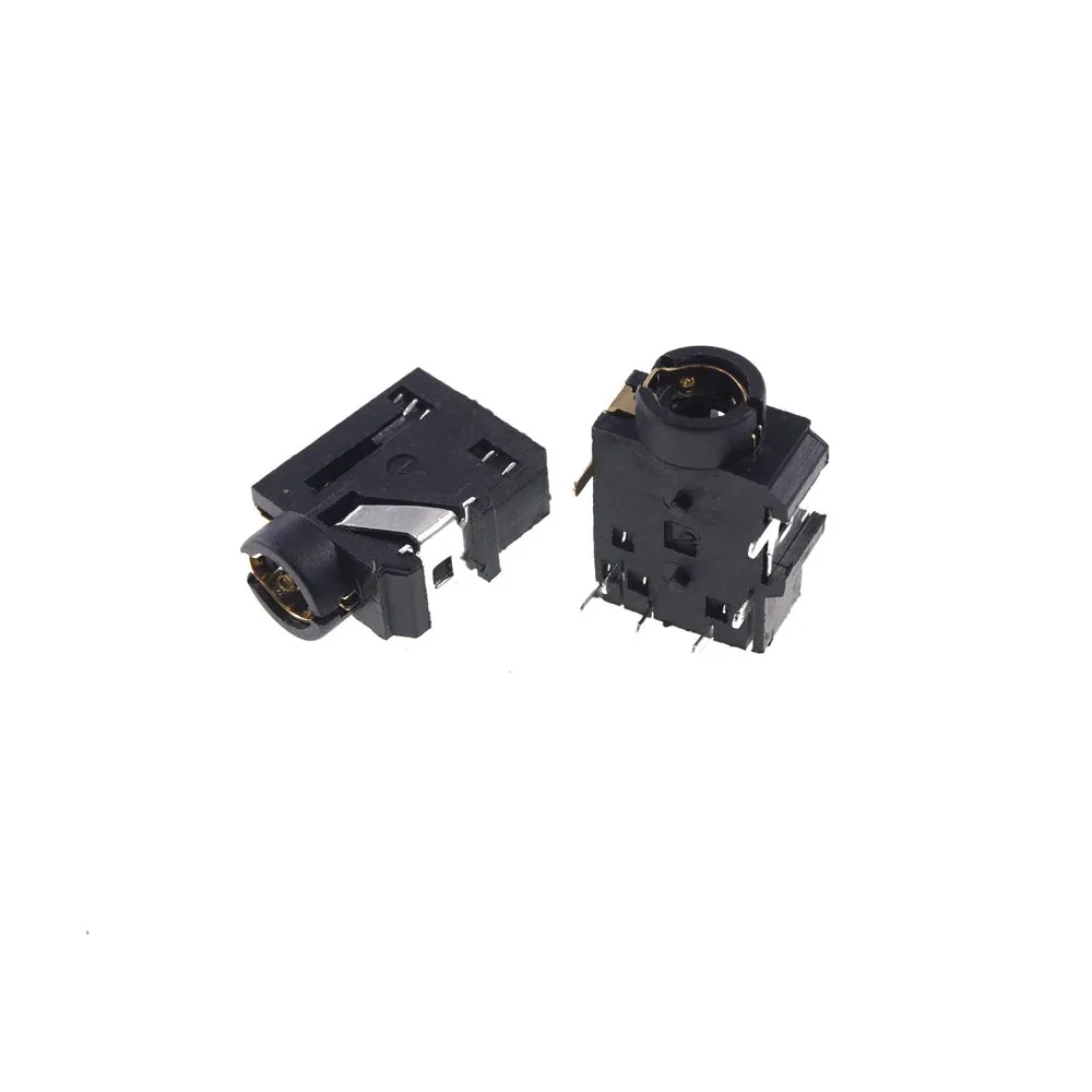 Telefone Jack 3.5 mm Pinos Tomada de Áudio Estéreo para Pólos Plugue de Áudio Através do Furo Ângulo Direito Contatos Condutores 1000 Peças