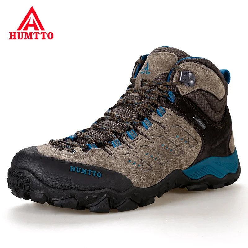 HUMTTO New Hiking Shoes Men\'s Waterproof Outdoor Sneakers for Men Leather Women Walking Climbing Trekking Sport Man Boots Woman