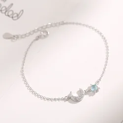 REETI personality zircon star moon Bracelets & Bangles For Women 2021 New Trend 925 Sterling Silver Fashion Jewelry