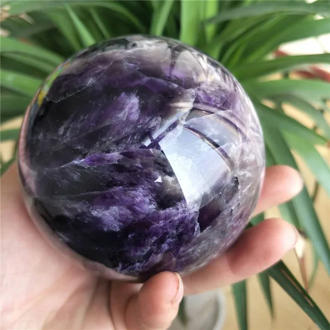 Wholesale Natural Rock Polished Dream Amethyst Sphere Stone Crystal Balls for Healing Gift 85MM-90MM