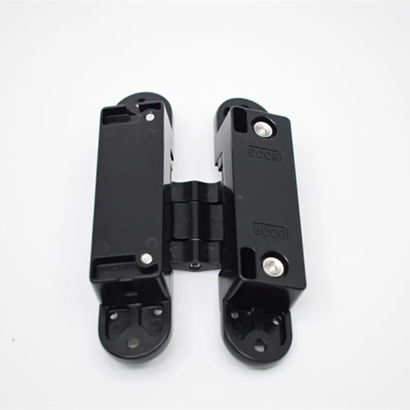 Black hinge 3D adjustable hidden door hinge adjustable concealed installation hinge flush door hinge opening angle: 180