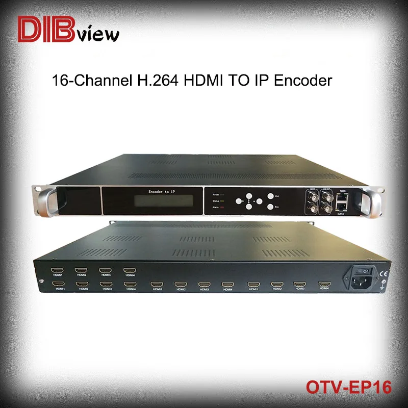 Dibview OTV-EP16 H264 Radio TV Broadcasting 16 Channel HDMI To IP ASI UDP RTP Multicast Encoder