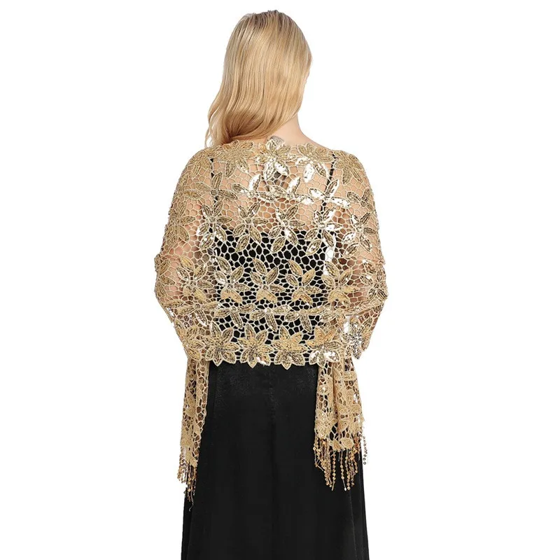 Robes de soirée à paillettes pour femmes, châles et enveloppes de mariée, châle de demoiselle d\'honneur de mariage, cape de fête pour dames, écharpe