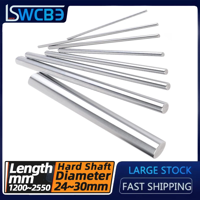 High precision linear optical axis chrome-plated hard shaft piston rod high frequency quenching diameter 24 25 28 30 any length