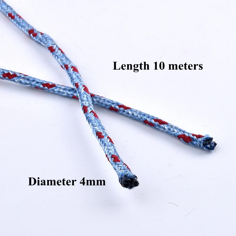 10m Nylon Rope Rainproof cloth Tarpaulin Fixing Sunshade Net Installation Ropes Home Clothesline Fruit Tree Branch Pulling Rope