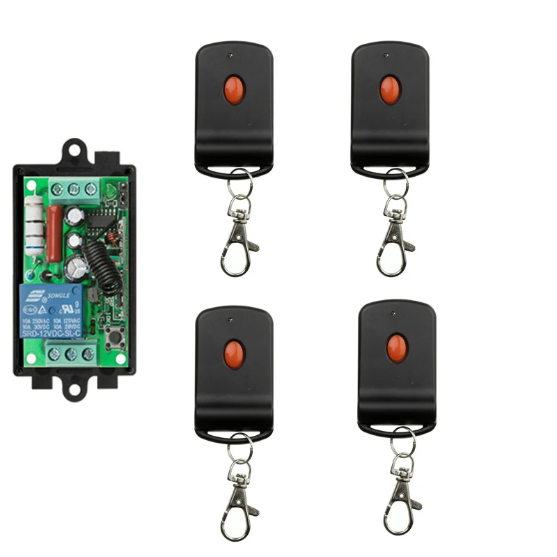 AC 220 В 10 А 1 CH RF беспроводной пульт дистанционного управления 55*32*17 мм приемник + передатчик 315 МГц или 433 МГц
