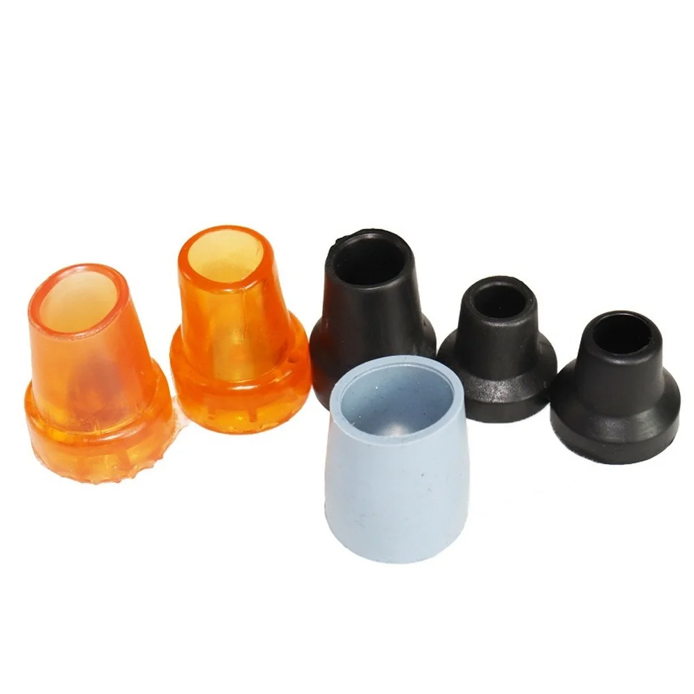 Rubbers Tips 2 Pieces Non-Slip Rubber Ferrules 14mm/16mm/19mm/22mm/28mm Replacement for Walking Stick Round Base