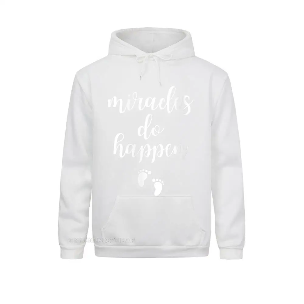 Men Miracles Do Happen Pregnancy Announcement Footprints Phrase Hoodie Hoodies Family Men Sweatshirts Moto Biker Sportswears