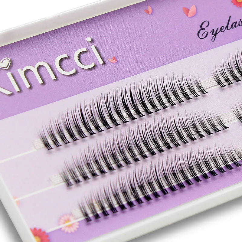 Kimcci-extensiones de pestañas postizas de visón, pestañas postizas con volumen ruso profesional, maquillaje, 8-12mm, C/D/DD Curl