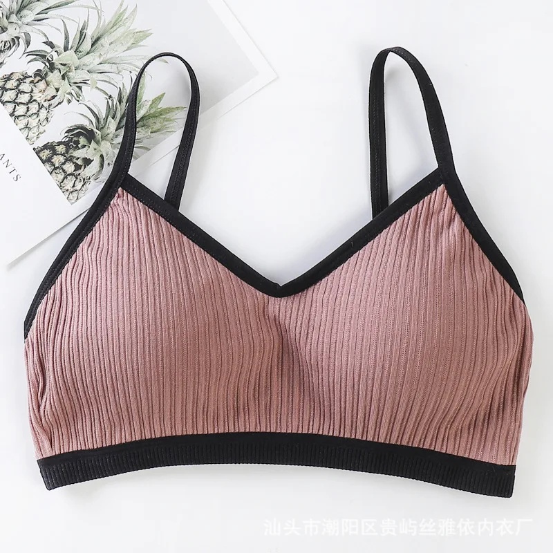 Women\'s Cotton Underwear Tube Tops Bra Sexy Top Women\'s Sling Bra Lady Sports Bra Seamless Underwear Bra Female Sexy Crop Top