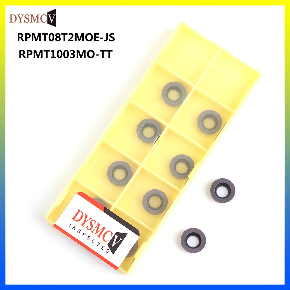 RPMT1003MO-TT RPMT08T2 MOE-JS DY9008 круглое твердосплавное Лезвие Керамический металлический токарный станок токарный инструмент лезвие резак фреза CNC лезвие