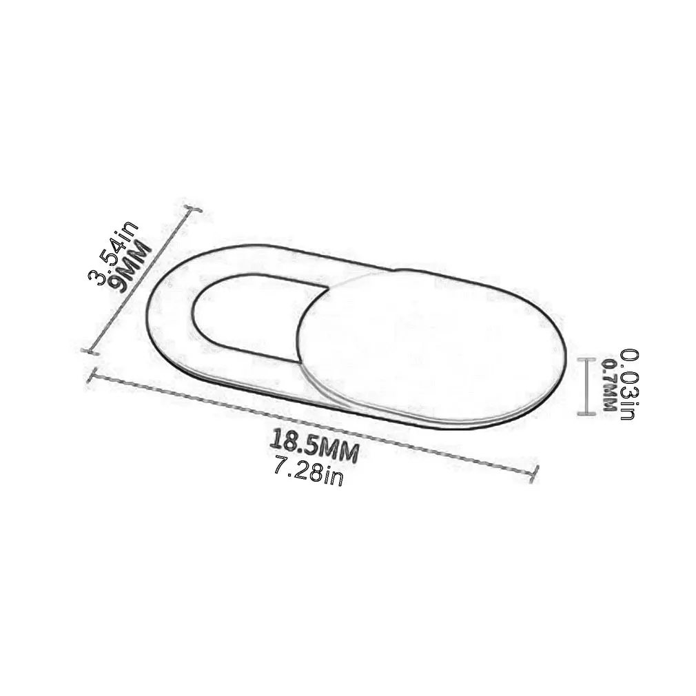 3/6Pcs รูปไข่กล้องโทรศัพท์มือถือสติกเกอร์เว็บแคมป้องกันแล็ปท็อปกล้องป้องกัน Cover ป้องกันฝุ่นเลื่อนฝาครอบ