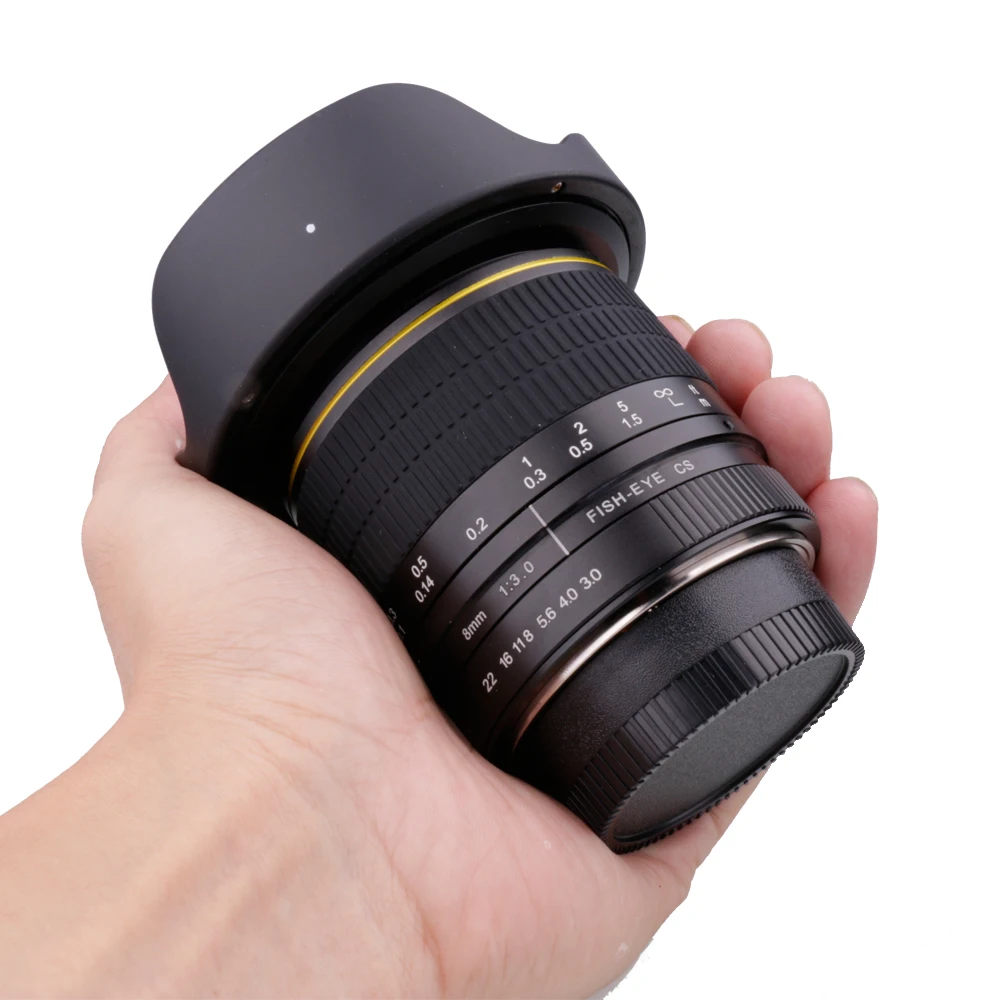 8mm F/3.0 Aspherical Circular Camera Lens Ultra Wide Fisheye Lens for Canon DSLR 550D 650D 750D 77D 80D 1100D Cameras