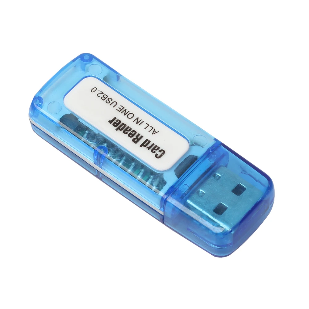 Lector de tarjetas múltiples de memoria, dispositivo 4 en 1, USB 2, 0, para M2, SD, SDHC, DV, TF, 480 Mbps, 1 unidad