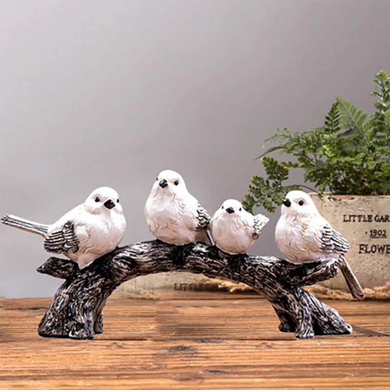 

Tuin Decoratie Garden Outdoor Ogrod Gardens Decoration Bird Sculpture Miniatuur Bloempot Tuinkabouter Poppenhuis Meubels Resin