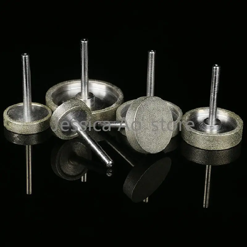 2 pezzi 20-40mm 80/240 grana a forma piatta mola diamantata pietra giada superficie levigante macchina per maglieria piatta appiattire strumento