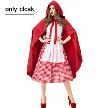 Red Riding Hood Costume with Cloak for Women and Girls #6