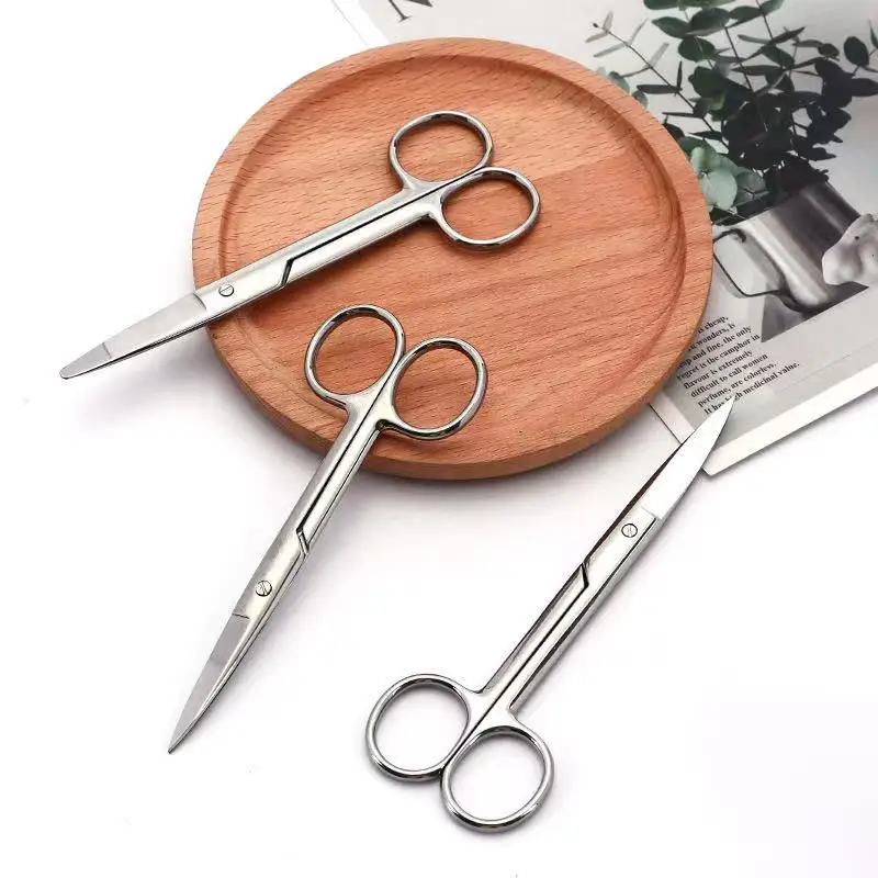 Medical stainless steel scissors, straight pointed elbow, surgical scissors, ophthalmic tissue scissors, nurse\'s suture scissors