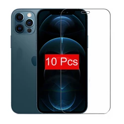 10 5 3 1 stks/partij Gehard Glas Voor iPhone 12 Mini 11 Pro X XS MAX 6 6s 7 8 Plus 4s 5 5s SE Screen Protector Film Protector Case