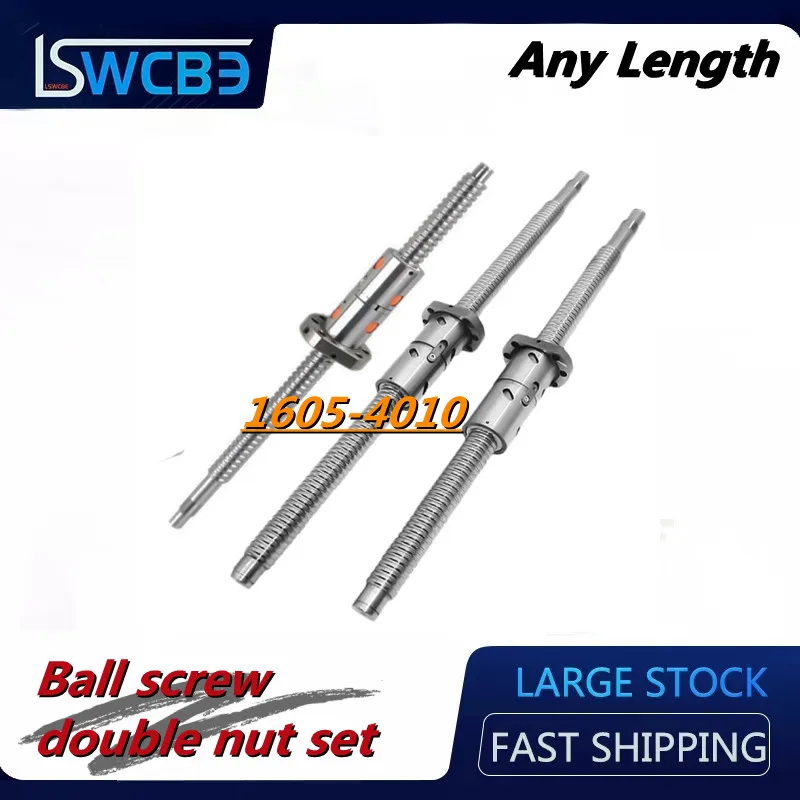 

High-Precision Ball Screw Double Nut Set DFU1605 2005 2505 3205 3210 4005 4010 Processing High-speed Silent Sliding Table Module