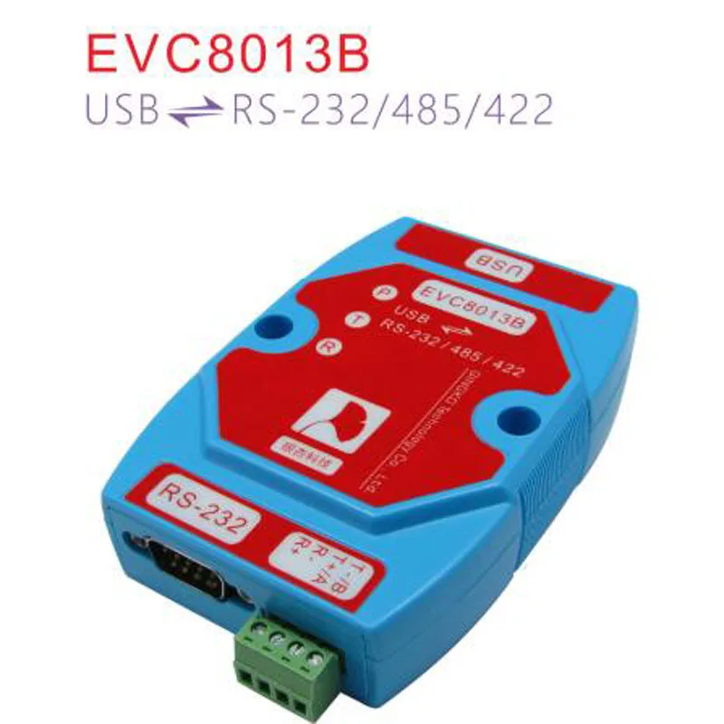 

EVC8013B Магнитный изолятор 3-в-1 USB-RS485 USB-RS232 USB-RS422 Источник питания промышленной молниезащиты