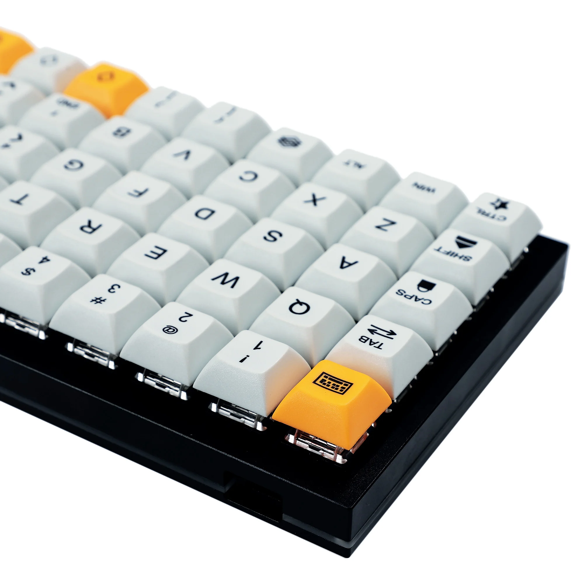 DSA Profile 75 Keys Dye Sub PBT Suitable For Ortholinear Layout Keycaps For Mechanical Keyboard XD75 ID75 Planck Preonic Niu40