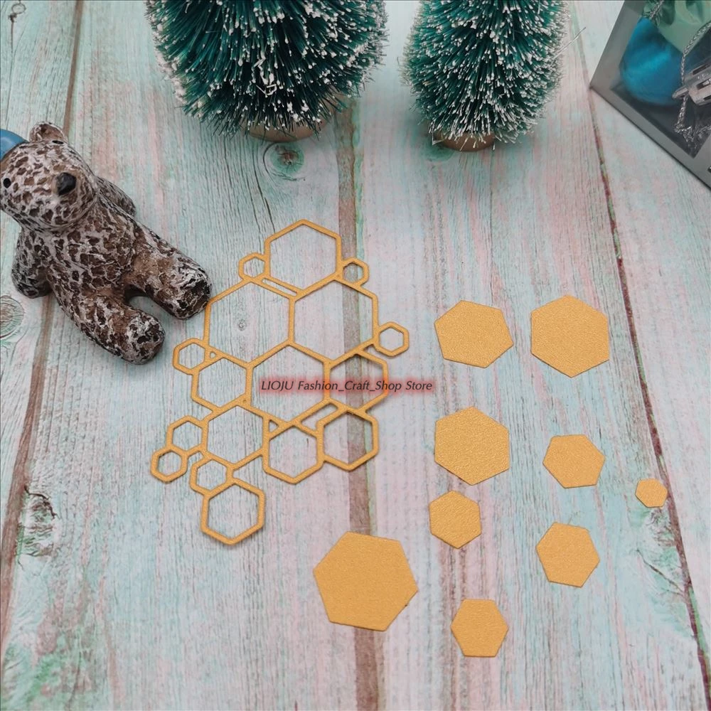 Honeycomb boardrDies Scrapbooking wykrojniki do metalu karta papierowa tłoczenie znaczków i matryc