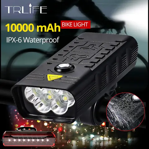Rechargeable Bike Light 8000lm 10000mAh USB TRLIFE