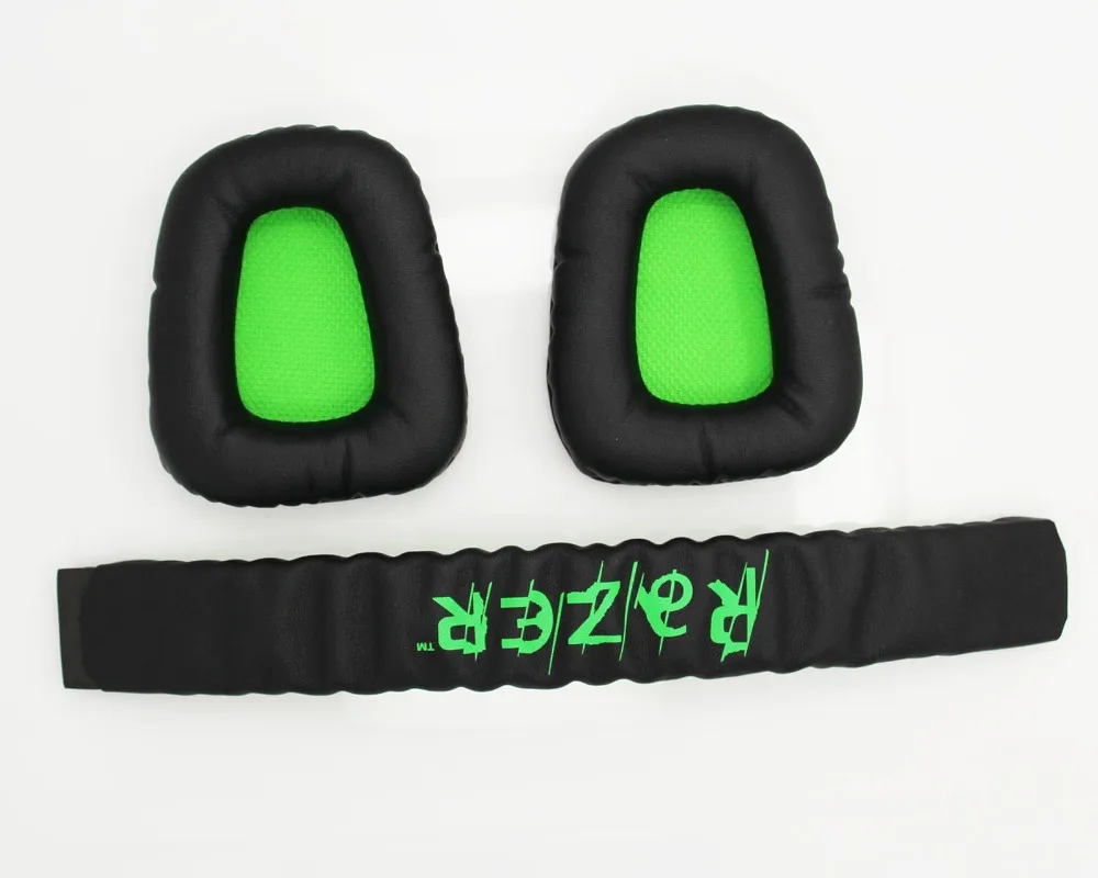 คุณภาพสูงแผ่นรองหูฟังนุ่ม Earpads Earmuffs พร้อมแถบคาดศีรษะสําหรับ Razer Electra Gaming หูฟัง