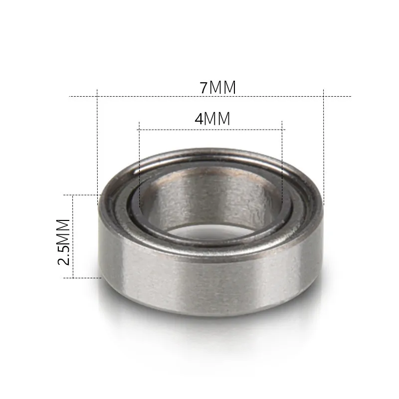 MR74ZZ 4*7*2.5 mm L-740ZZ miniature ball bearing MR74-2Z 4x7x2.5 mm MR74 MR74Z model bearing