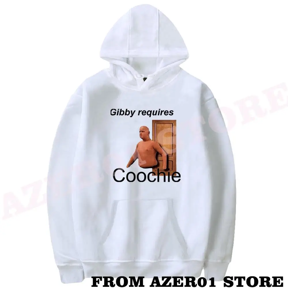 

Funny Gibby Requires Soli Coochie Merch Hoodies Winter Holiday Men/Women Hooded Sweet Streetwear HIP HOP The Hooded