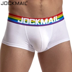 Sexy Boxer Men Gay Underwear Cotton Rainbow Mesh Thermal Underpants Shorts Pijama Cuecas Masculinas Calzoncillos Hombre Slip