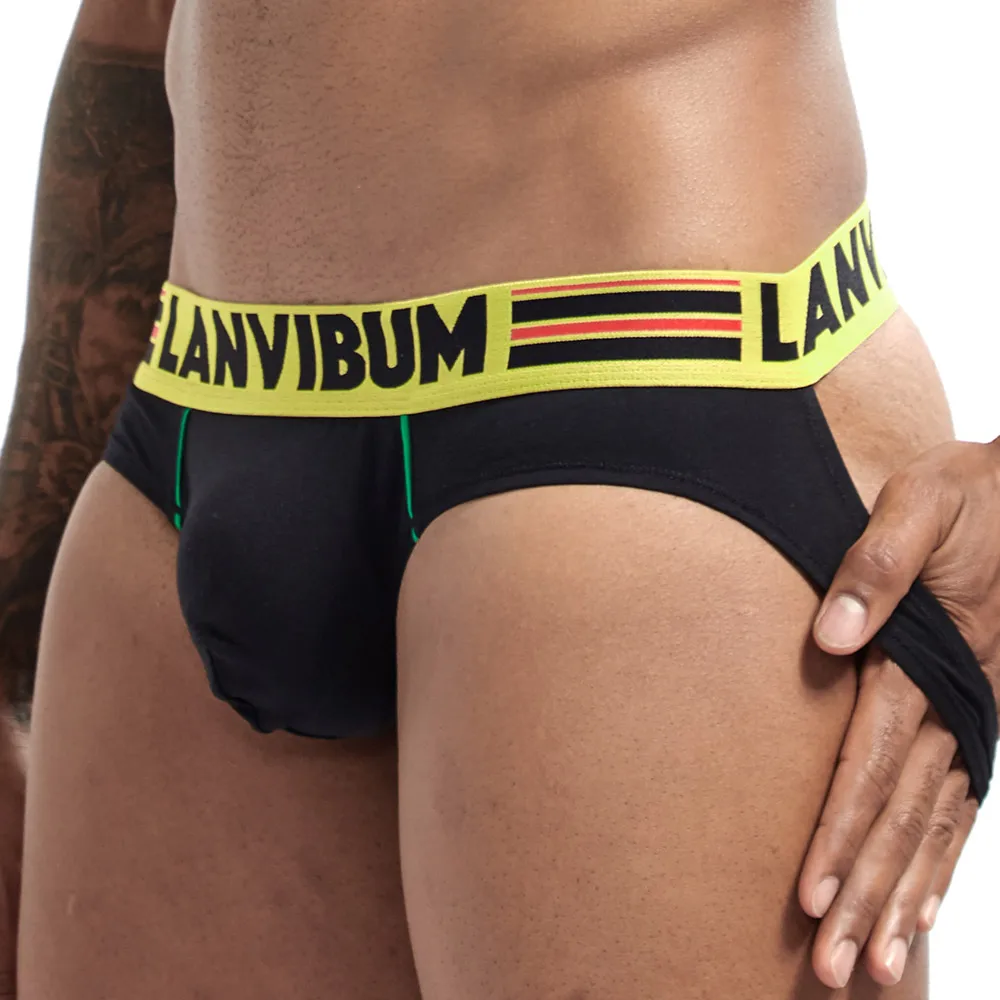 Big Mens Gay Jockstrap Sexy Men Underwear Underpants Breathable Cotton Briefs Male Shorts