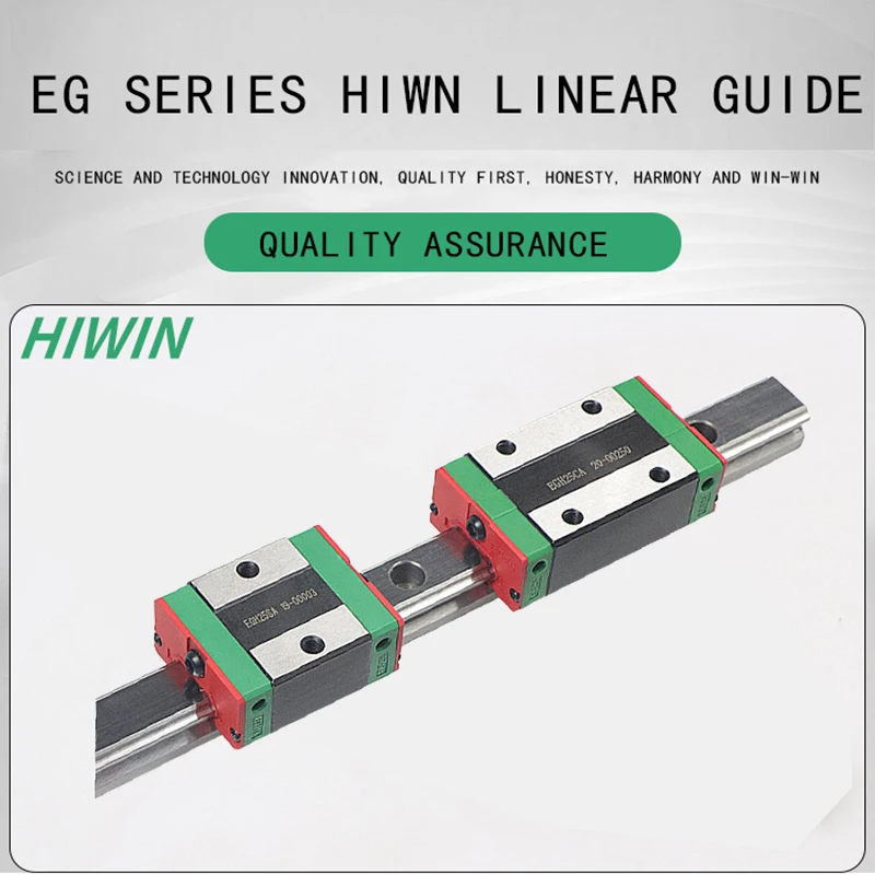 Linear guide Alloy Steel HIWIN EGH  EGW series slide block with 20mm  linear guide rail From 100 to 500mm for 3d printer CNC