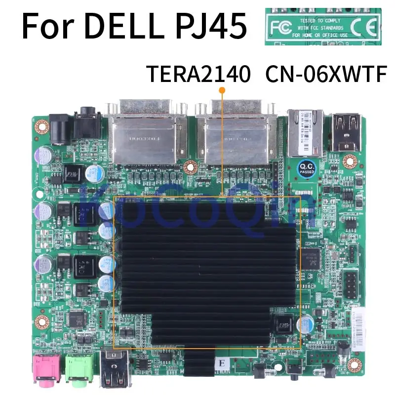 For DELL PJ45 TERA2140 Notebook Mainboard 06XWTF 512M RAM DDR3 Laptop Motherboard