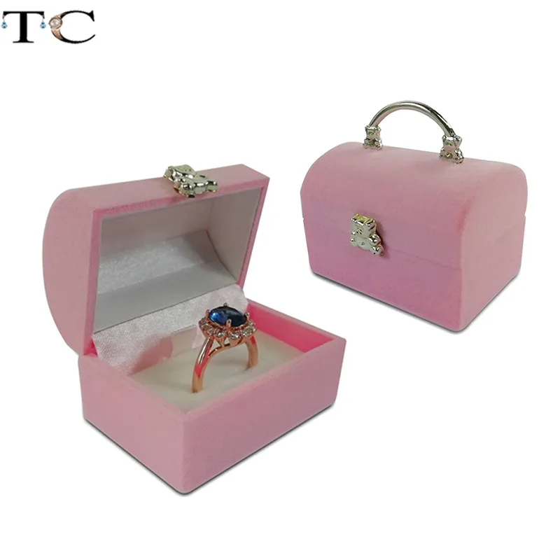 Creatieve Fluwelen Sieradendoos Mini Container Ringdoos Oorbellen Ringen Opbergdoos Kleine Accessoires Display Geschenkdoos